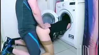 Step-mom power slammed And receive sperm In face hole By Step-son while shes Stuck