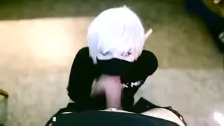 Cute Slut Teen Femboy Cosplay with her boyfriend (3 scenes)..