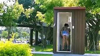 Public toilet in the park