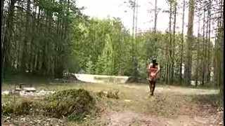 Walk naked on a forest road.