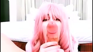 Amateur Sissy Tgirl Bunny Luna Loves Big Cock