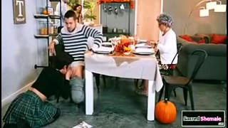 Daisy Taylor In Trans Gets Barebacked At Dinner With Stepfamily