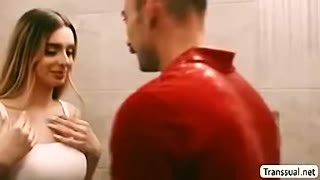 Wife Caught Her Husband Fucking Their Shemale
