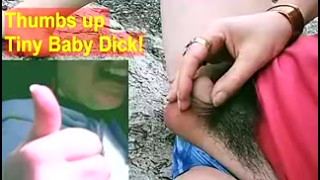 Tiny little clitdick crossdresser! Micropenis sissy slut! small dick crossdresser!