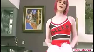 Holly Wood And Ella Hollywood - Petite White Tranny Sucks And Fucks Black Coachs Bbc