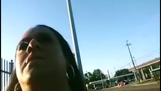 Crossdresser Slut Bianca At Bus Stop