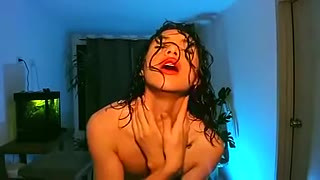Femboy, The Fleeting And Pleasant Touch, Exquisite Seductive Young Woman, Dancing In Heels And Thong