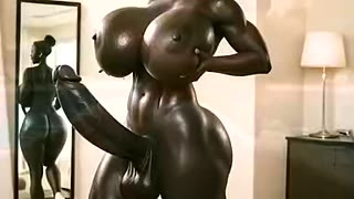 Ai Generated Sexy Shemale With Huge Dick Cum All Over