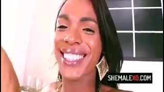 Black Tranny Gabriella Fucks White Stud 6 Min