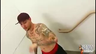 Ts Sasha Strokes Gets Jacked Off And Jacks Off A Man In A Staircase!